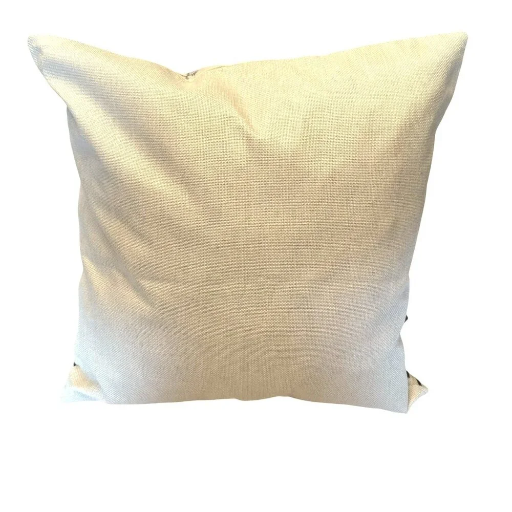 Christmas Tree Pillow Cover 17in x 17in Holiday Decor With Snowflake Design